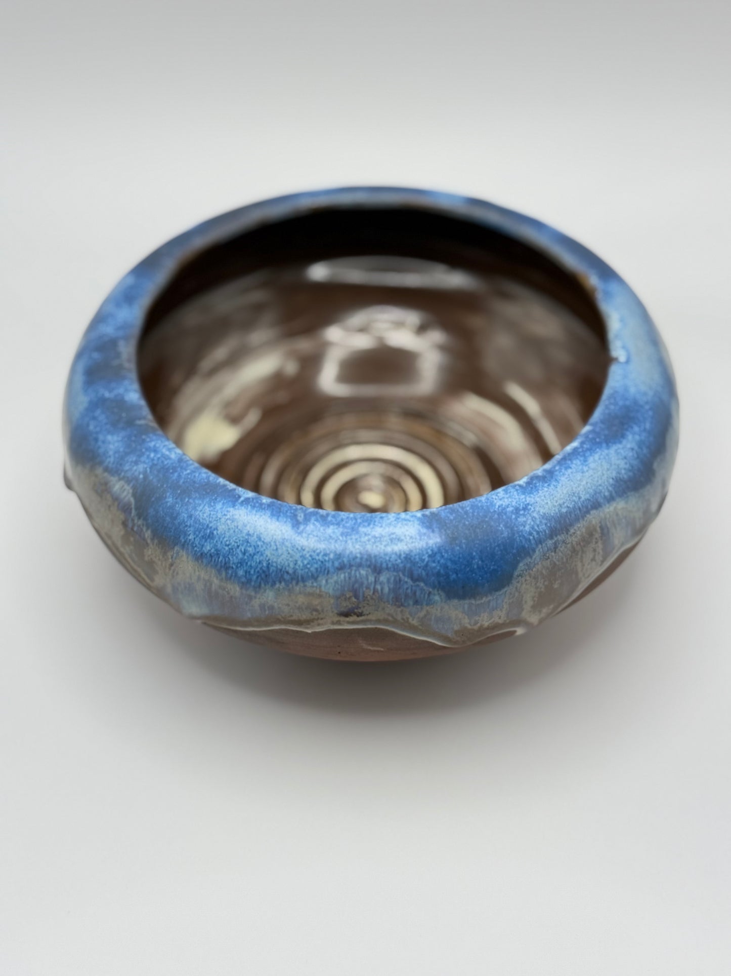 Blue Mercury Crystal Drip Bowl