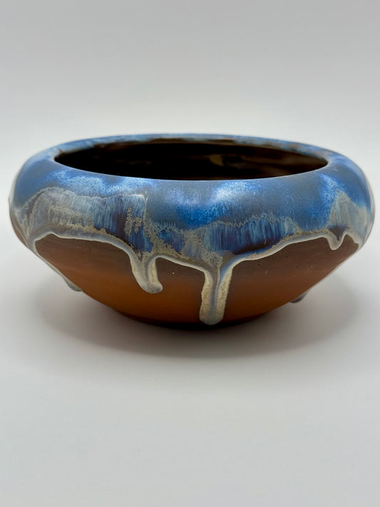 Blue Mercury Crystal Drip Bowl